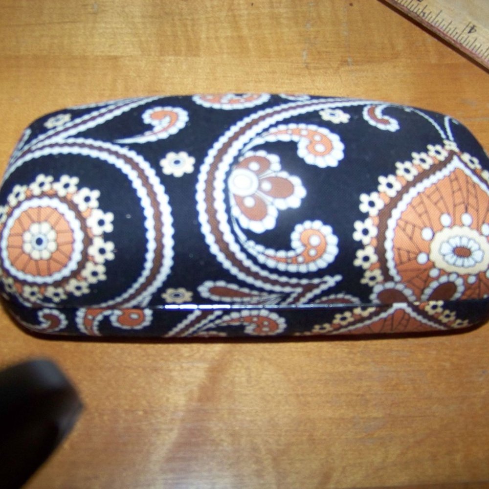 Vera Bradley Cafe Latte Eyeglass Hard Shell Case